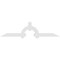Ekena Millwork Ericson Architectural Grade PVC Gable Bracket, 72"W x 18"H x 2"D x 4"F, 6/12 Pitch GBP072X18X0204ERI00 - alternate 4